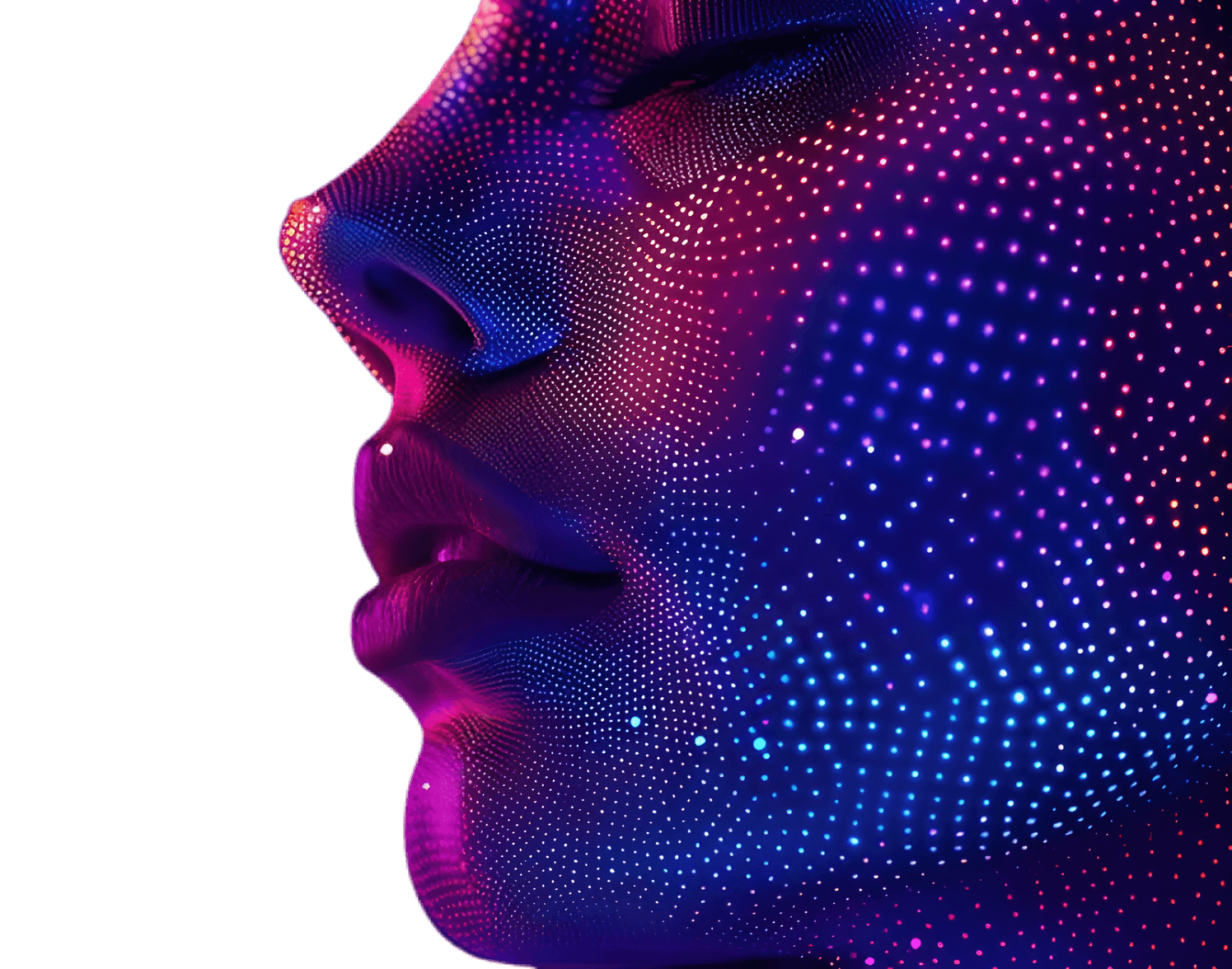 3D representation of an assistant's face